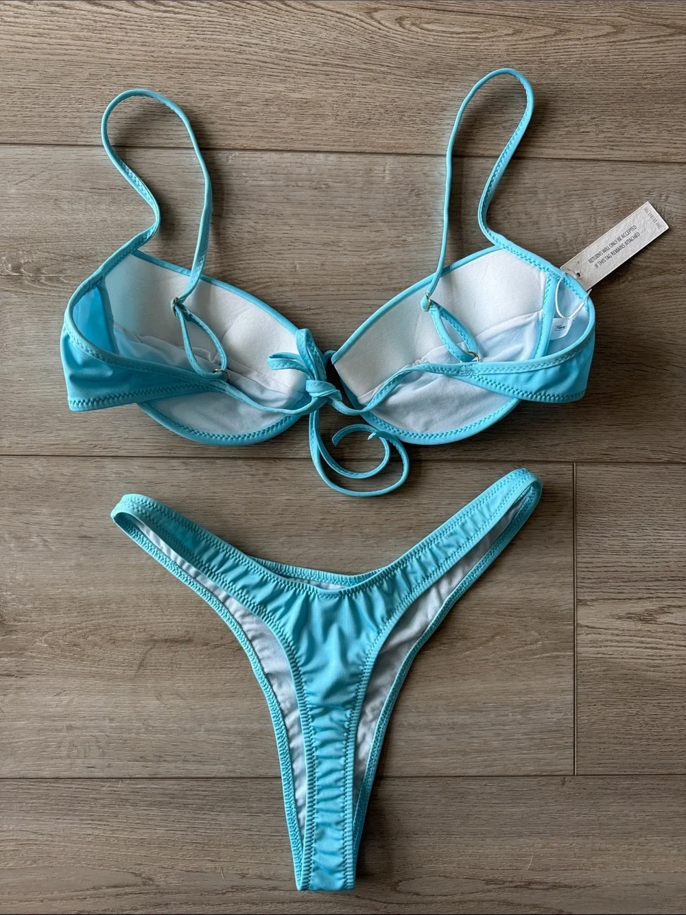 Heavy Manners Light Blue Two-Piece Bikini Set